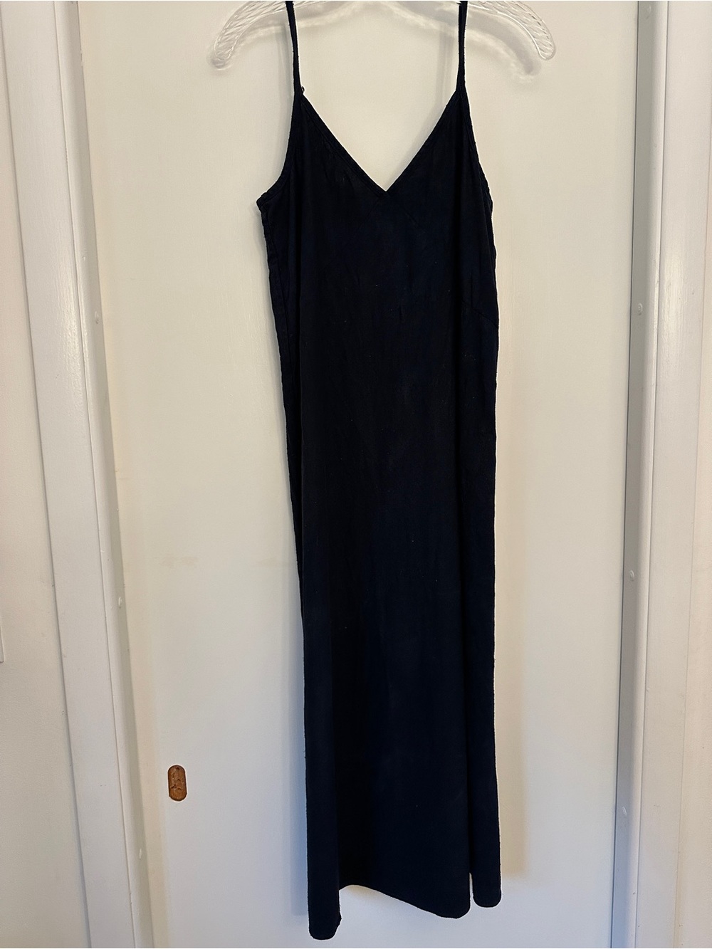 Jenni Kayne Navy Spaghetti-Strap Slip Maxi Dress